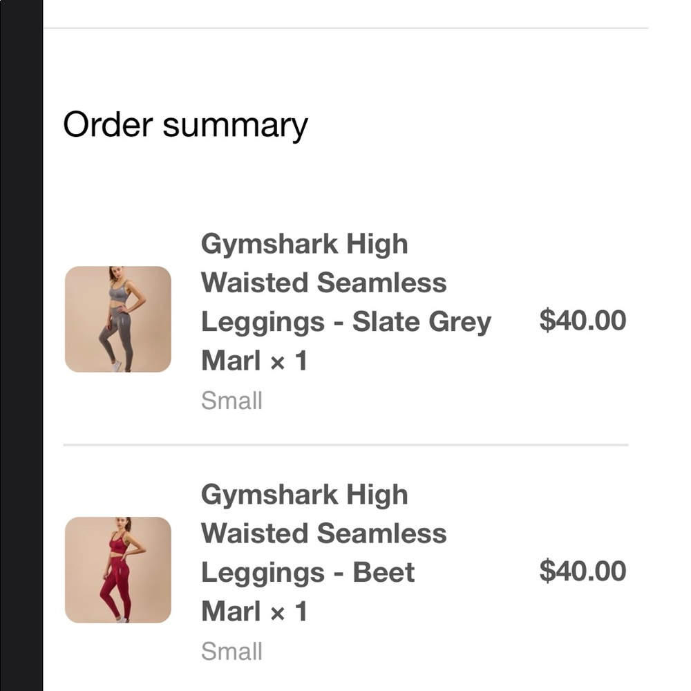 Gymshark high waisted seamless compression legging